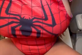 Sariixo Spiderman sextape Onlyfans trend  so hot